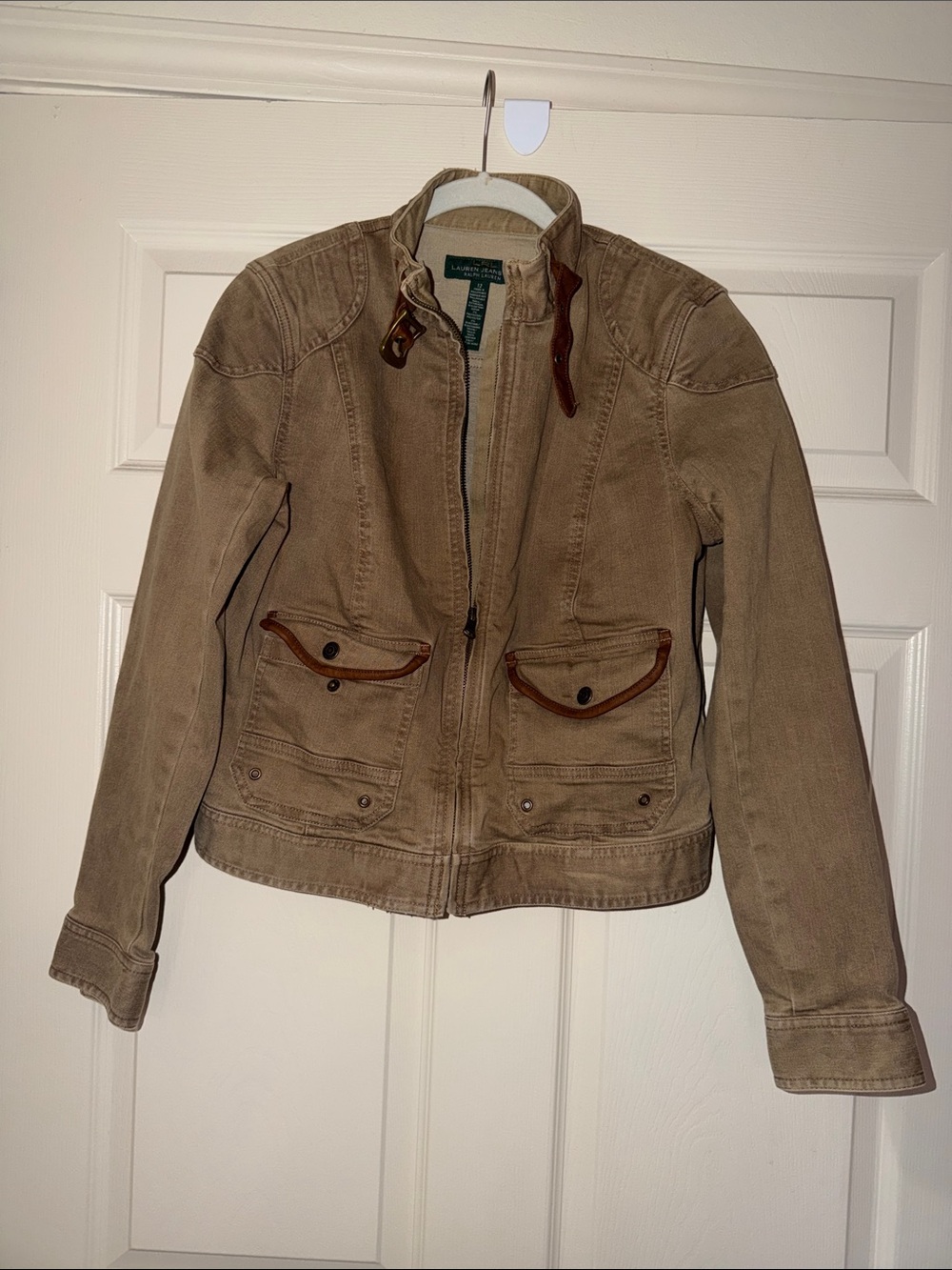 Ralph Lauren Buckle Neck Denim Jacket